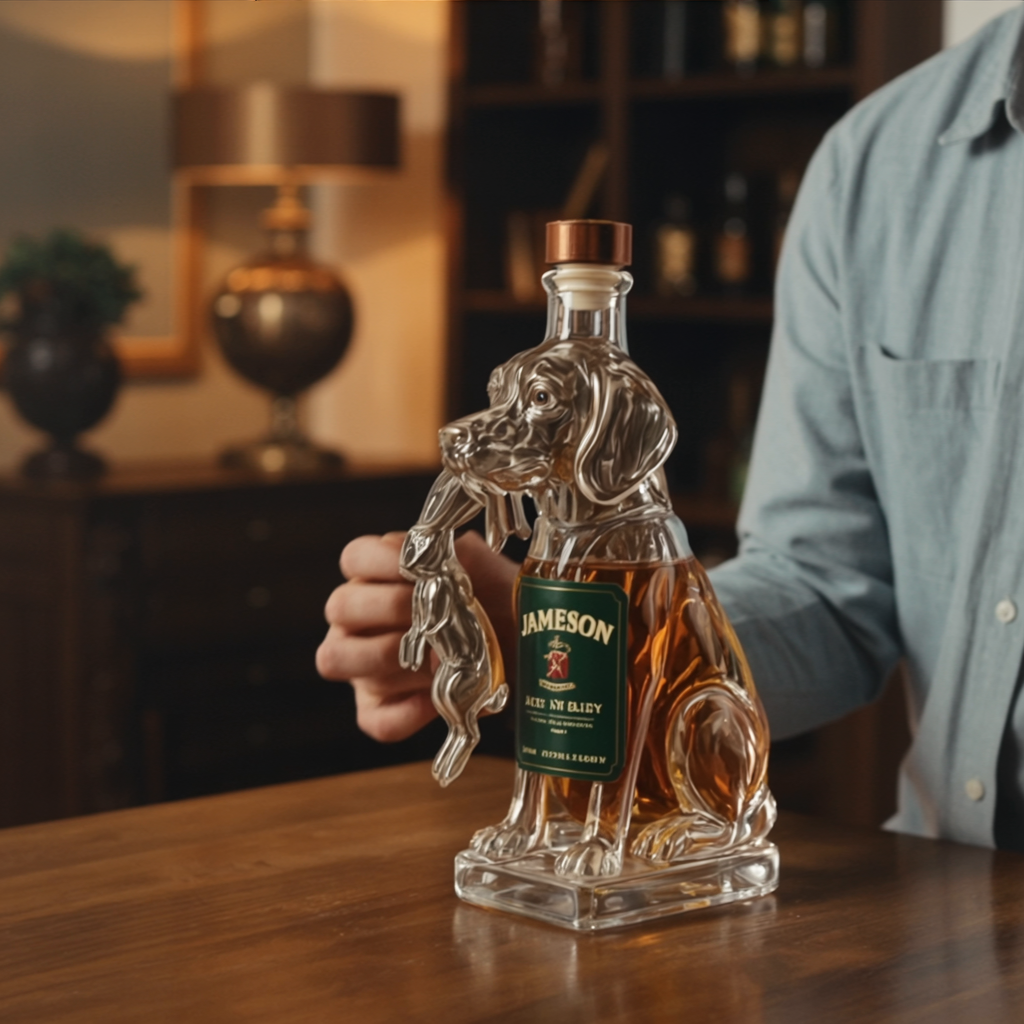 Sticlă de whiskey - Ediția Câini