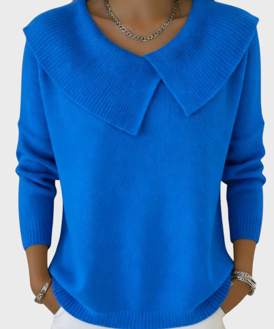 Barbora | Pulover Elegant Tricotat cu Guler Special