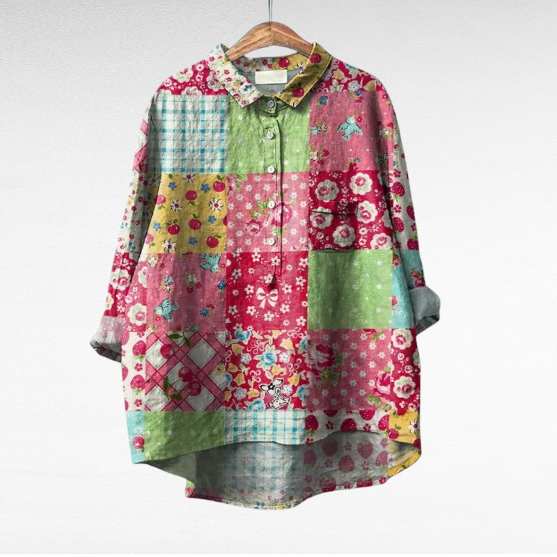 Thérèse | Bluză Elegantă din Pânză pentru Vară