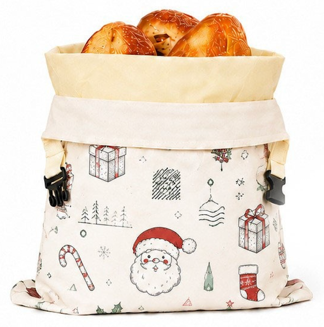 Sac pentru pâine din ceară de albine și 100% bumbac — Premium