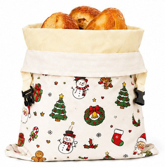 Sac pentru pâine din ceară de albine și 100% bumbac — Premium