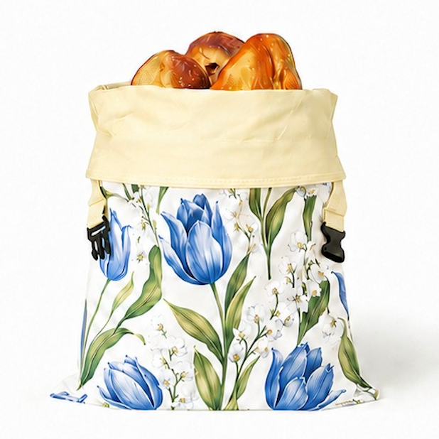 Sac pentru pâine din ceară de albine și 100% bumbac — Premium