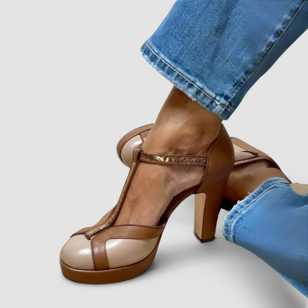 Krisztelina - Sandale cu toc elegante și confortabile