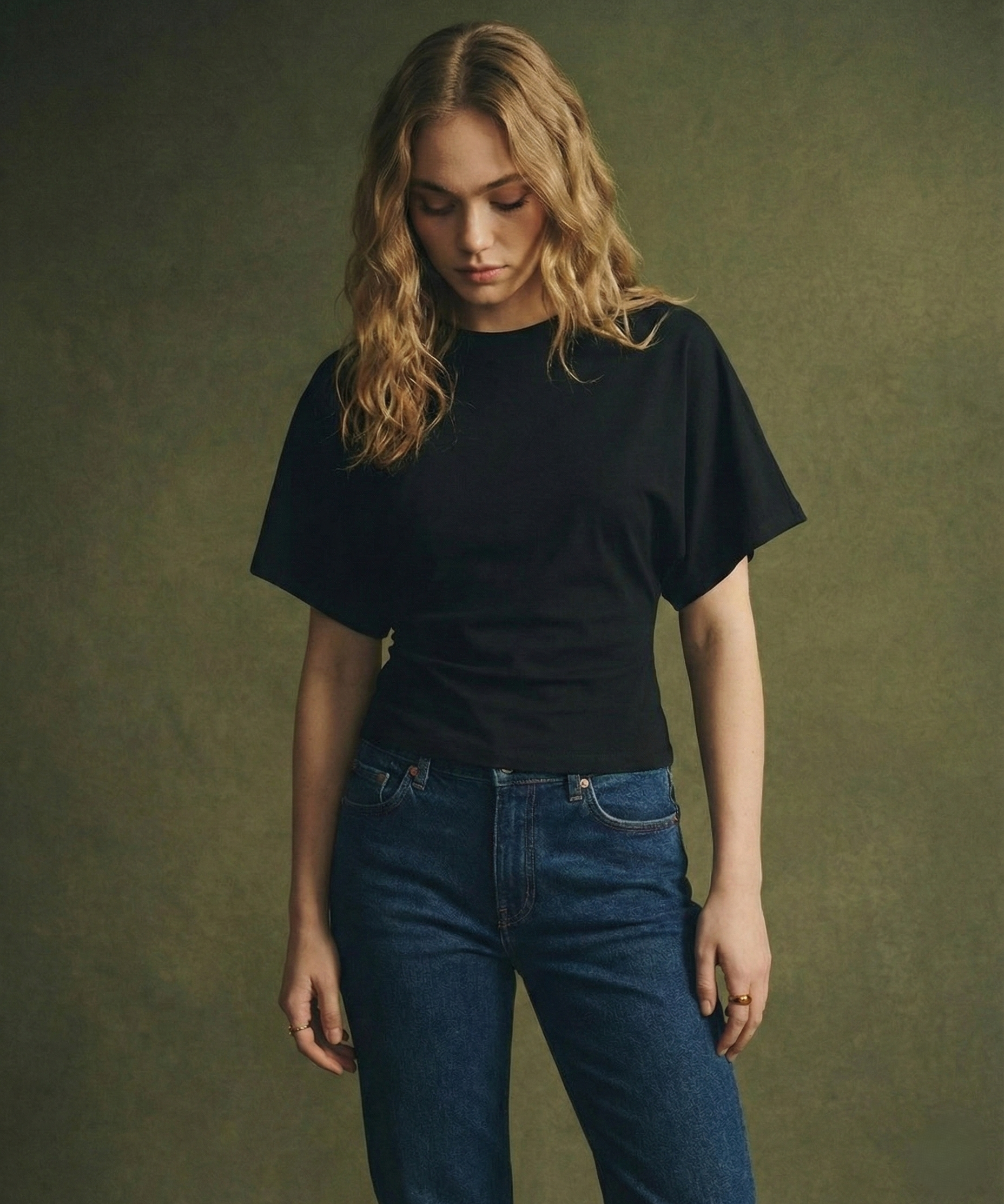 Polo din bumbac Arden Drape