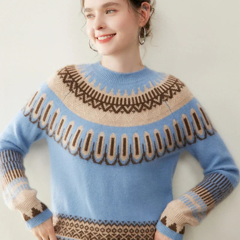 Pulover din cașmir Fair Isle