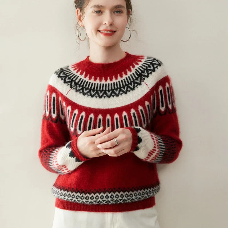 Pulover din cașmir Fair Isle
