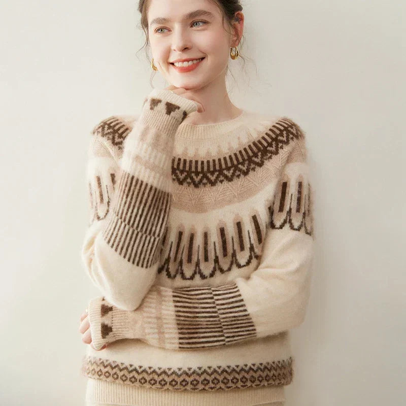 Pulover din cașmir Fair Isle