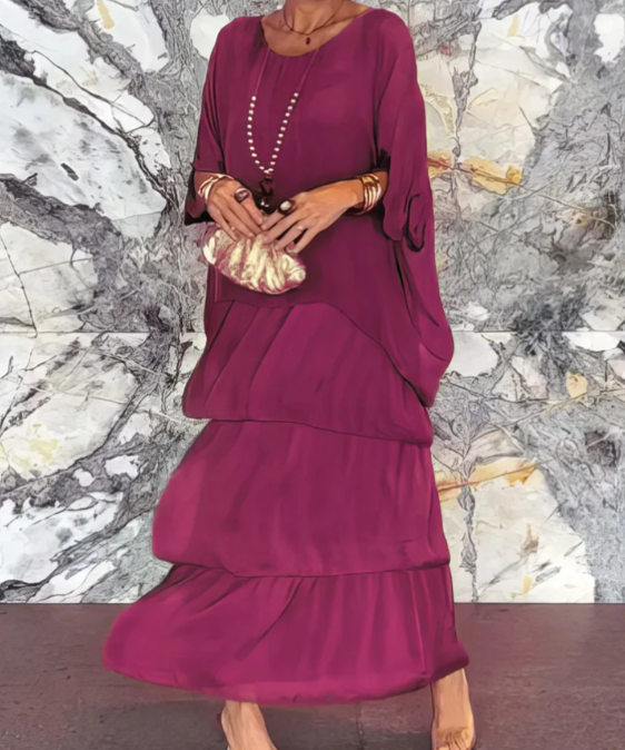 Lara – Elegant, long, and flowing dress