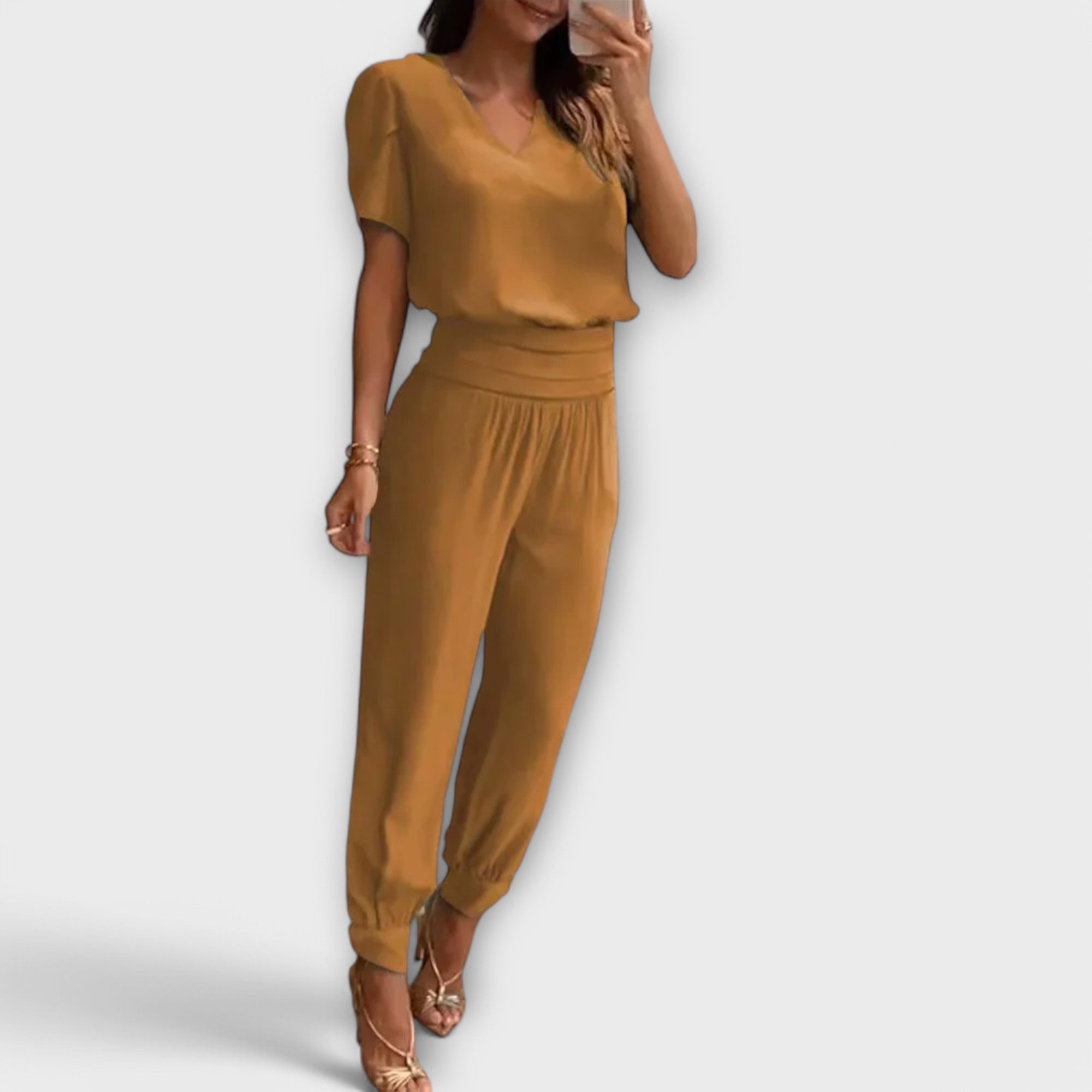 Irmelinda - Set elegant de bluză și pantaloni