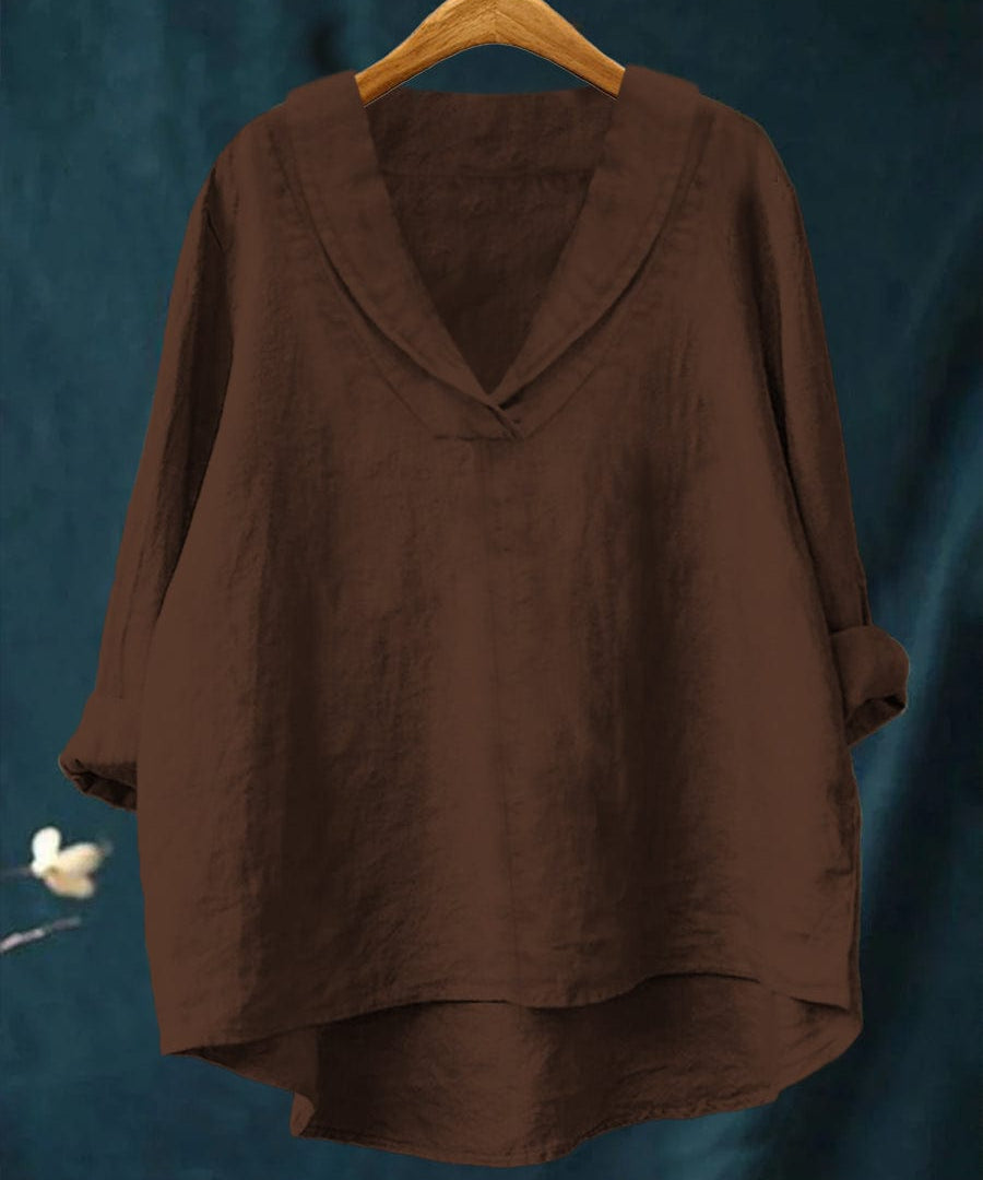 Samantha | Bluza Elegantă din Pânză pentru Vară