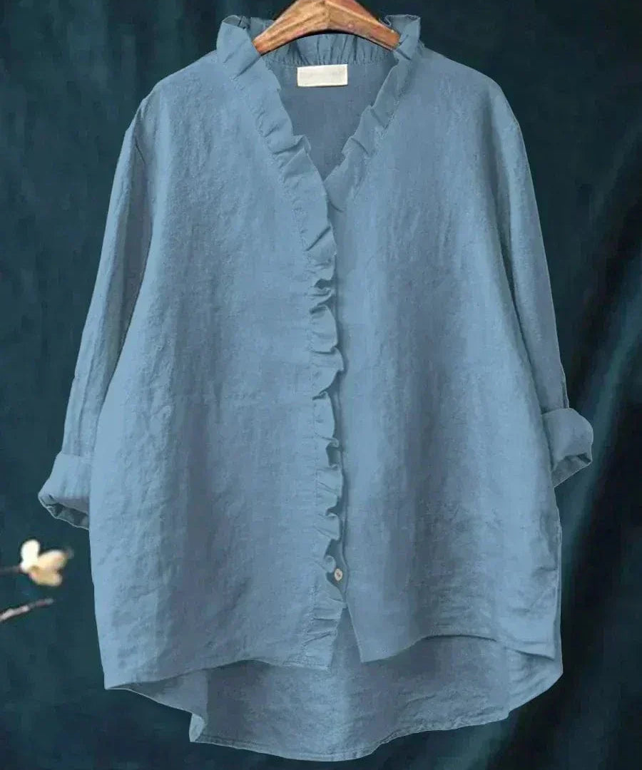 Eline | Bluza Elegantă din Pânză pentru Vară